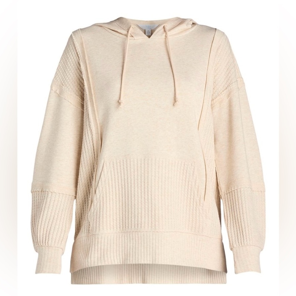 Heathered Waffle Knit Hoodie